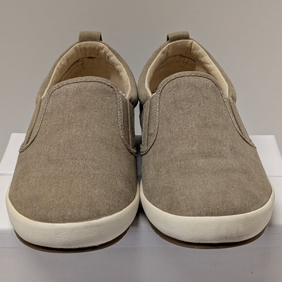 Täos Footwear 'Dandy DND' Slip On Sneakers in Khaki Wash Canvas - Picture 9 of 16